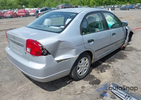 2003 Honda Civic Dx из США, поврежденный, VIN 2HGES16193H503677